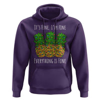 Funny Christmas In July Pineapple Hoodie It's Fine I'm Fine Everything Is Fine - Wonder Print Shop