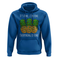 Funny Christmas In July Pineapple Hoodie It's Fine I'm Fine Everything Is Fine - Wonder Print Shop