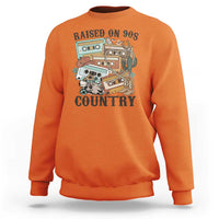 Funny Western Country Sweatshirt Raised On 90s Country Mixtape - Wonder Print Shop