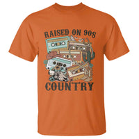 Funny Western Country T Shirt Raised On 90s Country Mixtape - Wonder Print Shop