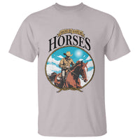 Funny Western Country T Shirt Hold Your Horses Cowboy Rodeo - Wonder Print Shop