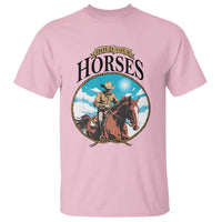Funny Western Country T Shirt Hold Your Horses Cowboy Rodeo - Wonder Print Shop