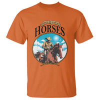 Funny Western Country T Shirt Hold Your Horses Cowboy Rodeo - Wonder Print Shop