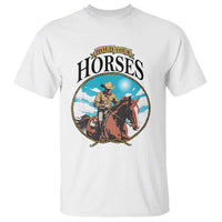 Funny Western Country T Shirt Hold Your Horses Cowboy Rodeo - Wonder Print Shop