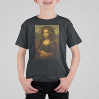Medusa Mona Lisa T Shirt For Kid Greek Mythology Ancient - Wonder Print Shop