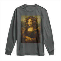 Medusa Mona Lisa Long Sleeve Shirt Greek Mythology Ancient - Wonder Print Shop