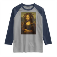 Medusa Mona Lisa Raglan Shirt Greek Mythology Ancient - Wonder Print Shop