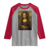 Medusa Mona Lisa Raglan Shirt Greek Mythology Ancient - Wonder Print Shop