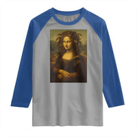 Medusa Mona Lisa Raglan Shirt Greek Mythology Ancient - Wonder Print Shop