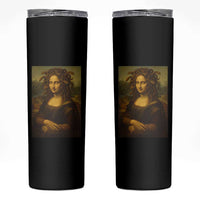 Medusa Mona Lisa Skinny Tumbler Greek Mythology Ancient - Wonder Print Shop