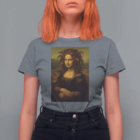 Medusa Mona Lisa T Shirt For Women Greek Mythology Ancient - Wonder Print Shop