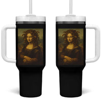 Medusa Mona Lisa Tumbler With Handle Greek Mythology Ancient - Wonder Print Shop