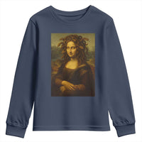Medusa Mona Lisa Youth Sweatshirt Greek Mythology Ancient - Wonder Print Shop