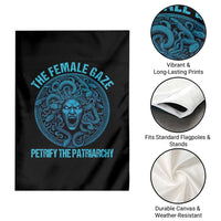 Funny The Female Gaze Petrify The Patriarchy Garden Flag Medusa Feminist - Wonder Print Shop