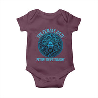 The Female Gaze Petrify The Patriarchy Baby Onesie Medusa Feminist - Wonder Print Shop
