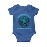 The Female Gaze Petrify The Patriarchy Baby Onesie Medusa Feminist - Wonder Print Shop
