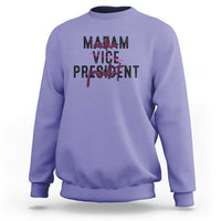 Funny Harris For President Sweatshirt Madam Vice President 2024 - Wonder Print Shop