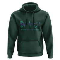 Suicide Prevention Hoodie No Story Should End Too Soon Butterfly Heartbeat - Wonder Print Shop