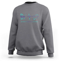 Suicide Prevention Sweatshirt No Story Should End Too Soon Butterfly Heartbeat - Wonder Print Shop