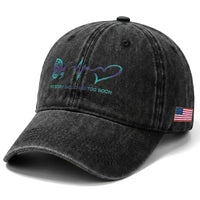 Suicide Prevention Washed Cotton Baseball Cap No Story Should End Too Soon Butterfly Heartbeat