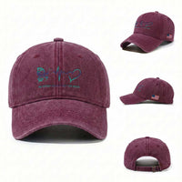 Suicide Prevention Washed Cotton Baseball Cap No Story Should End Too Soon Butterfly Heartbeat
