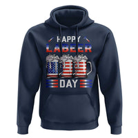 Funny Labor Day Drinking Hoodie Labeer Day American Flag Beer Mug - Wonder Print Shop