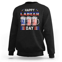 Funny Labor Day Drinking Sweatshirt Labeer Day American Flag Beer Mug - Wonder Print Shop