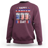 Funny Labor Day Drinking Sweatshirt Labeer Day American Flag Beer Mug - Wonder Print Shop