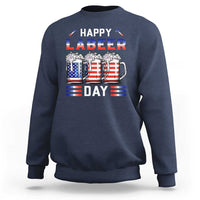 Funny Labor Day Drinking Sweatshirt Labeer Day American Flag Beer Mug - Wonder Print Shop