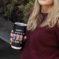 Funny Labor Day Drinking Tumbler Cup Labeer Day American Flag Beer Mug - Wonder Print Shop