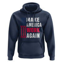 Make America Work Again Hoodie Labor Day Vintage American Flag Wrench Screw - Wonder Print Shop