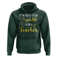 It Takes Lots of Sparkle To Be a Teacher Hoodie Back To School Golden Apple Star - Wonder Print Shop