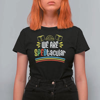 Special Education Teacher T Shirt For Women We Are SPEDtacular Book Ruler - Wonder Print Shop