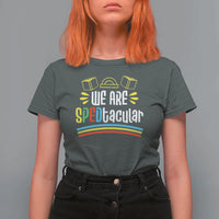 Special Education Teacher T Shirt For Women We Are SPEDtacular Book Ruler - Wonder Print Shop