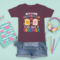 Back To School T Shirt For Kid Team Kindergarten We Stick Together Bread Jam - Wonder Print Shop