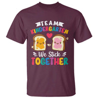 Back To School T Shirt Team Kindergarten We Stick Together Bread Jam - Wonder Print Shop