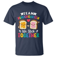 Back To School T Shirt Team Kindergarten We Stick Together Bread Jam - Wonder Print Shop