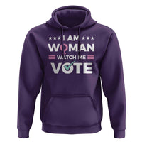 I Am Woman Watch Me Vote Hoodie Feminist Women's Rights Gender symbol - Wonder Print Shop