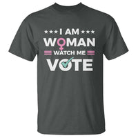 I Am Woman Watch Me Vote T Shirt Feminist Women's Rights Gender symbol - Wonder Print Shop