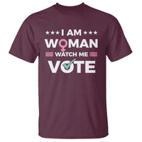 I Am Woman Watch Me Vote T Shirt Feminist Women's Rights Gender symbol - Wonder Print Shop