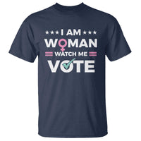 I Am Woman Watch Me Vote T Shirt Feminist Women's Rights Gender symbol - Wonder Print Shop