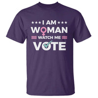 I Am Woman Watch Me Vote T Shirt Feminist Women's Rights Gender symbol - Wonder Print Shop