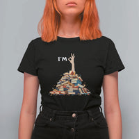 Funny Book Lover T Shirt For Women I'm Okay Reading Books Teacher School - Wonder Print Shop