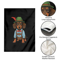 Oktoberfest Dachshund Cute Wiener Dog German Festival Garden Flag - Wonder Print Shop