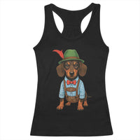 Oktoberfest Dachshund Cute Wiener Dog German Festival Racerback Tank Top - Wonder Print Shop