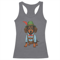 Oktoberfest Dachshund Cute Wiener Dog German Festival Racerback Tank Top - Wonder Print Shop