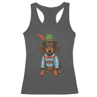 Oktoberfest Dachshund Cute Wiener Dog German Festival Racerback Tank Top - Wonder Print Shop