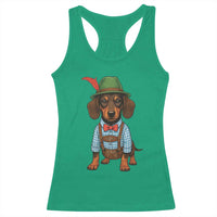 Oktoberfest Dachshund Cute Wiener Dog German Festival Racerback Tank Top - Wonder Print Shop