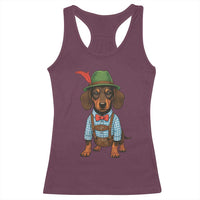 Oktoberfest Dachshund Cute Wiener Dog German Festival Racerback Tank Top - Wonder Print Shop