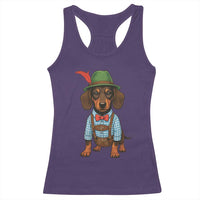 Oktoberfest Dachshund Cute Wiener Dog German Festival Racerback Tank Top - Wonder Print Shop